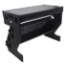 ProX Z-Table Folding DJ Mobile Workstation, Flight Case Style with Wheels, Black/Black - PRX-XS-ZTABLEBLMK2