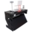 ProX Z-Table Folding DJ Mobile Workstation, Flight Case Style with Wheels, Black/Black - PRX-XS-ZTABLEBLMK2