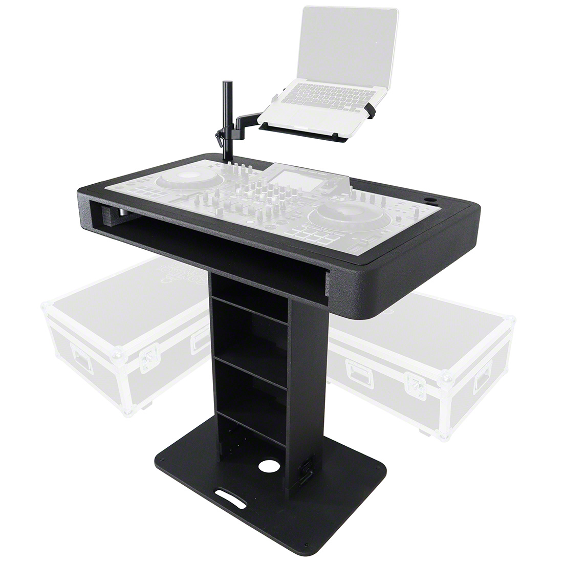 Control Tower DJ Podium with Road Cases