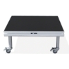 QuickLock Staging 3'x3' Mobile Stage Unit on Wheels 3x3, 36x36, portable stage platform, portable staging platform, stage deck, stage panel, quicklock, quicklock staging