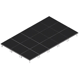 QuickLock Staging 12x20 Indoor/Outdoor Stage System 12x20, 20x12, portable stage platform, portable staging platform, stage deck, stage panel, quicklock, quicklock staging