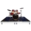 QuickLock Staging 8'x8' Drum Riser, Industrial Finish - QLDRUM8X8I