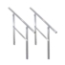 QuickLock Staging Handrails for 3-Step Adjustable-Height Stairs (2-pack) - QLSTAIR3GR