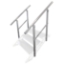 QuickLock Staging Handrails for 3-Step Adjustable-Height Stairs (2-pack) - QLSTAIR3GR