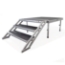 QuickLock Staging 3-Step Adjustable Stairs for 16"-24" Height Stage (Handrail sold separately) - QLSTAIR3A