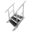 QuickLock Staging Handrails for 3-Step Adjustable-Height Stairs (2-pack) - QLSTAIR3GR
