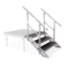 QuickLock Staging 3-Step Adjustable Stairs for 16"-24" Height Stage (Handrail sold separately) - QLSTAIR3A