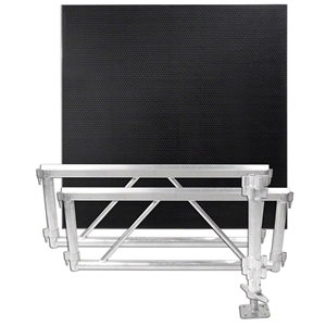 All Terrain 4x4 Corner Extension Kit - 2 Side Panels/1 Leg Assembly/1 Platform, Industrial Finish All Terrain staging, outdoor stage kit
