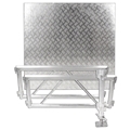 All Terrain 4'x4' Corner Extension Kit - 2 Side Panels/1 Leg Assembly/1 Platform, Weatherproof Aluminum