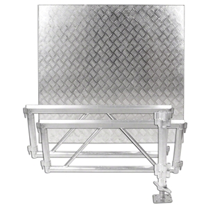 All Terrain 4x4 Corner Extension Kit - 2 Side Panels/1 Leg Assembly/1 Platform, Weatherproof Aluminum All Terrain staging, outdoor stage kit