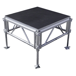 All-Terrain 4x4 Outdoor Stage System, 24"-48" High, Industrial Finish 4x4, 4 x 4, outdoor stage, weather resistant stage