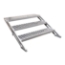 All-Terrain 3-Step Stair Assembly for 24"-32" Stages, Weatherproof Aluminum (Handrail sold separately) - AT4STW3