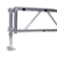 Ameristage 8' Box-Pleat Stage Skirt for 32" Height All-Terrain Stage (8'x32") - AMSK8X32AT