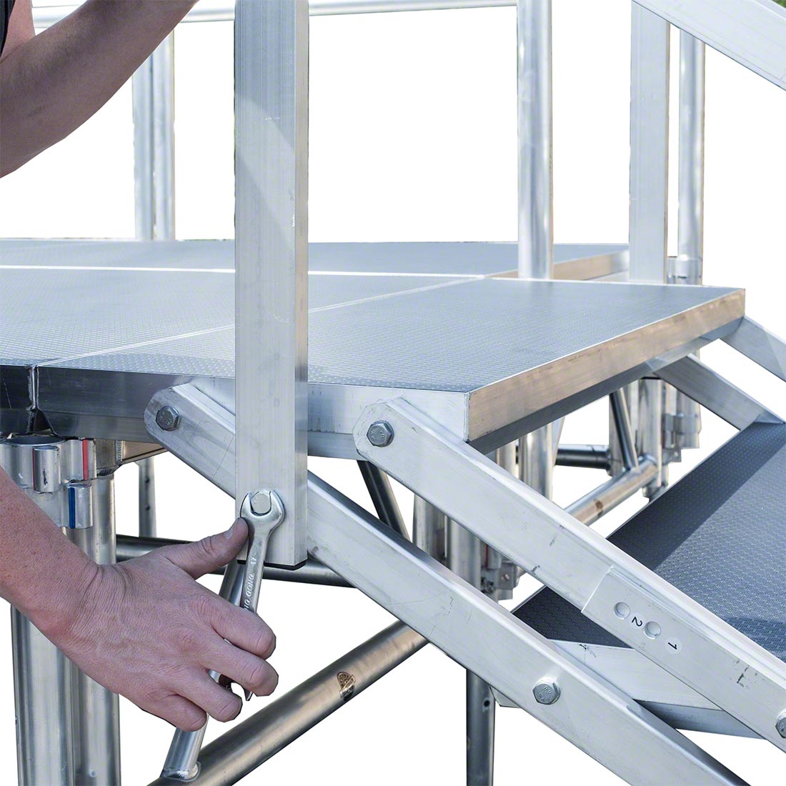 All-Terrain ATST5GRD Guard Rails for 5-Step Stage Stairs | StageDrop