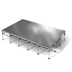 All-Terrain 12x20 Outdoor Stage System, 24"-48" High, Weatherproof Aluminum 12x20, 20x12, 12 x 20 outdoor stage, outdoor portable stage, outdoor staging