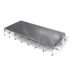 All-Terrain 12x28 Outdoor Stage System, 24"-48" High, Weatherproof Aluminum 12x28, 28x12, 12 x 28, outdoor stage, weatherproof stage, waterproof stage