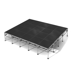 All-Terrain 16x20 Outdoor Stage System, 24"-48" High, Industrial Finish 16x20, 20x16, 16 x 20, outdoor stage, outdoor portable stage, outdoor staging