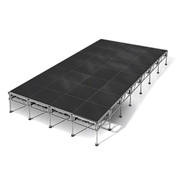 All-Terrain 16x28 Outdoor Stage System, 24"-48" High, Industrial Finish 16x28, 28x16, 16 x 28, outdoor stage, weather resistant stage