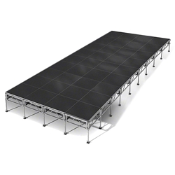 All-Terrain 16x36 Outdoor Stage System, 24"-48" High, Industrial Finish 16x36, 36x16, 16 x 36, outdoor stage, weather resistant stage