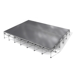All-Terrain 20x28 Outdoor Stage System, 24"-48" High, Weatherproof Aluminum 20x28, 28x20, 20 x 28, outdoor stage, weatherproof stage, waterproof stage