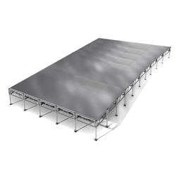 All-Terrain 20x40 Outdoor Stage System, 24"-48" High, Weatherproof Aluminum 20x40, 40x20, 20 x 40, outdoor stage, weatherproof stage, waterproof stage