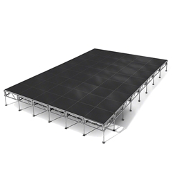 All-Terrain 24x32 Outdoor Stage System, 24"-48" High, Industrial Finish 24x32, 32x24, 24 x 32 outdoor stage, outdoor portable stage, outdoor staging