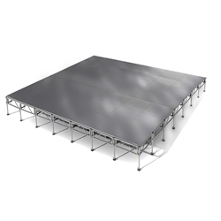 All-Terrain 28x28 Outdoor Stage System, 24"-48" High, Weatherproof Aluminum 28x28, 28x84, 28 x 28, outdoor stage, weatherproof stage, waterproof stage
