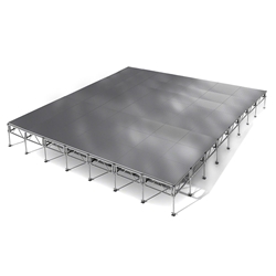 All-Terrain 28x32 Outdoor Stage System, 24"-48" High, Weatherproof Aluminum 28x32, 32x28, 28 x 32, outdoor stage, weatherproof stage, waterproof stage