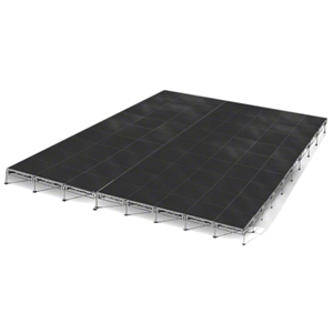 All-Terrain 32x36 Outdoor Stage System, 24"-48" High, Industrial Finish 32x36, 36x32, 32 x 36, outdoor stage, weather resistant stage
