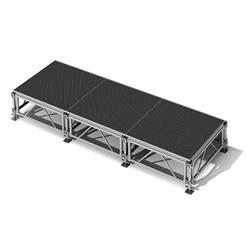 All-Terrain 4x12 Outdoor Stage System, 24"-48" High, Industrial Finish 4x12, 12x4, 4 x 12, outdoor stage, weather resistant stage