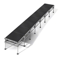 All-Terrain 4'x28' Outdoor Stage System, 24"-48" High, Industrial Finish