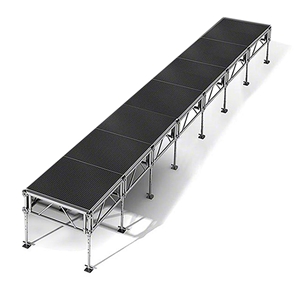 All-Terrain 4x28 Outdoor Stage System, 24"-48" High, Industrial Finish 4x28, 28x4, 4 x 28, outdoor stage, weather resistant stage