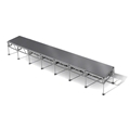 All-Terrain 4'x28' Outdoor Stage System, 24"-48" High, Weatherproof Aluminum