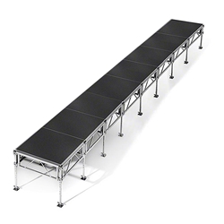 All-Terrain 4x32 Outdoor Stage System, 24"-48" High, Industrial Finish 4x32, 32x4, 4 x 32, outdoor stage, weather resistant stage