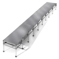 All-Terrain 4'x36' Outdoor Stage System, 24"-48" High, Weatherproof Aluminum