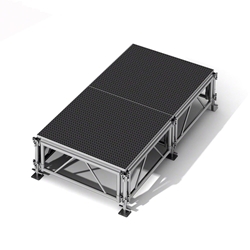 All-Terrain 4x8 Outdoor Stage System, 24"-48" High, Industrial Finish 4x8, 8x4, 4 x 8, outdoor stage, weather resistant stage