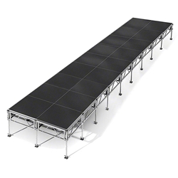 All-Terrain 8x36 Outdoor Stage System, 24"-48" High, Industrial Finish 8x36, 36x8, 8 x 36, outdoor stage, weather resistant stage