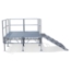 All-Terrain 8'x8' Outdoor Stage System, 24"-48" High, Industrial Finish - ATSTAGE8848