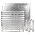 All Terrain 4'x12' Extension Kit - 7 Side Panels/4 Leg Assembly/3 Platforms, Weatherproof Aluminum