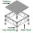All-Terrain Adjustable Stage Leg Base - ATLB-ATLB10