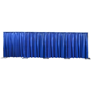 Ameristage FlexDrape 24-40 Adjustable Back Drop/Curtain Wall Kit pipe and drape, pipes and drapes, curtain wall, background, backdrop, back drop, stanchions, crowd barrier, drape wall