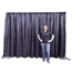 Ameristage FlexDrape 6'-10' Adjustable Backdrop/Curtain Wall Kit - AMFLX610DR