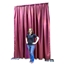 Ameristage FlexDrape 6'-10' Adjustable Backdrop/Curtain Wall Kit - AMFLX610DR