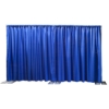 Ameristage FlexDrape 12'-20' Adjustable Back Drop/Curtain Wall Kit pipe and drape, pipes and drapes, curtain wall, background, backdrop, back drop, stanchions, crowd barrier, drape wall