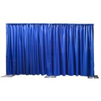 Ameristage FlexDrape 12'-20' Adjustable Back Drop/Curtain Wall Kit AMFLXDR