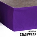 Ameristage StageWrap Stage Skirt, 14'x17" Purple (Overstock)