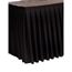 Ameristage 12' Box-Pleat Stage Skirt For 32" High IntelliStage Systems (12'x33") - AMSK12X33Black