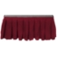 Ameristage Box-Pleat Stage Skirt, 25'8" x 69" Burgundy (Overstock) - AMSKCUST25x69Burgundy-OS