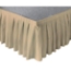 Ameristage Box-Pleat Stage Skirt, 16'x24" Khaki (Overstock) - AMSKCUST16X24Khaki-OS