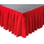 Ameristage Box-Pleat Stage Skirt, 8'x48" Red (Overstock) - AMSKCUST8X48Red-OS